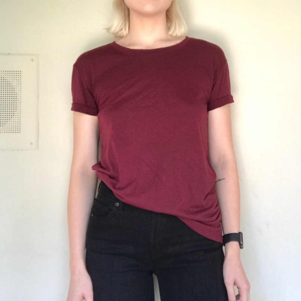 Basic Maroon Tee Shirt